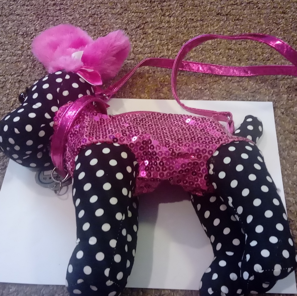 Girls puppy purse